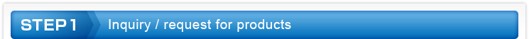 Step 1 | Inquiry / request for products