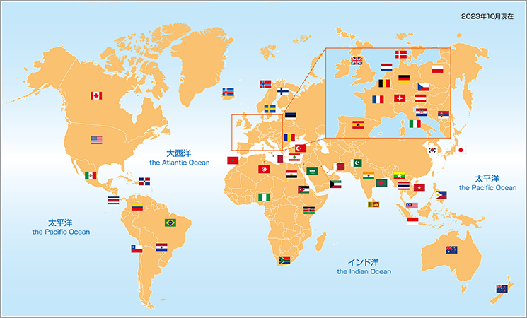 世界に広がるマーケット地図