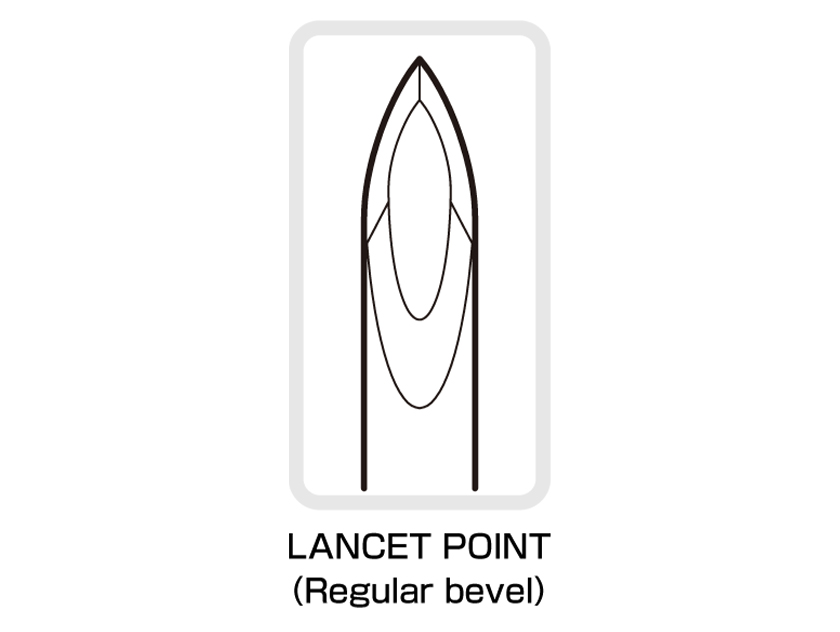 LANCET POINT(Regular bevel)