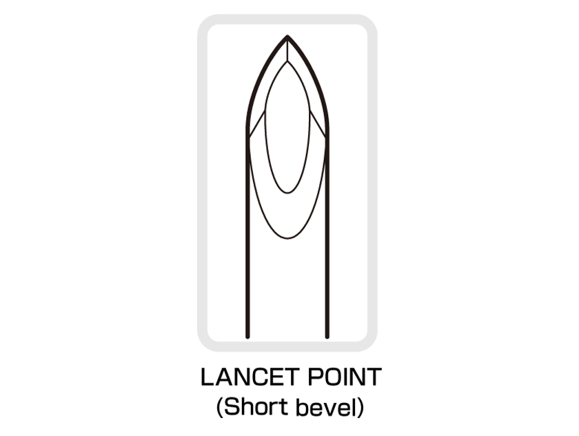 LANCET POINT(Short bevel)