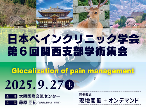 日本ペインクリニック学会第6回関西支部学術集会